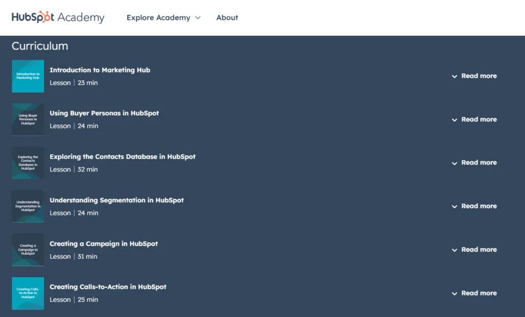 Kurside for HubSpot Marketing Hub-programvare
